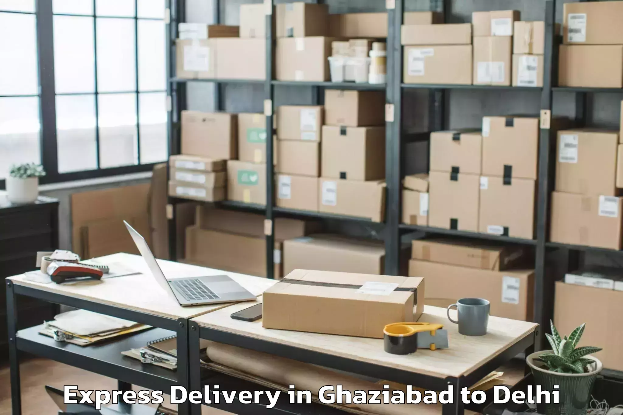 Expert Ghaziabad to Mgf Metropolitan Mall Delhi Express Delivery